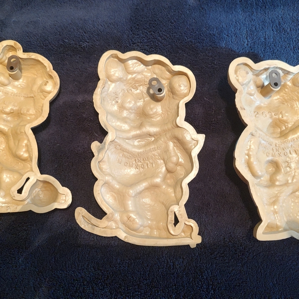 Homco Wall Hanging Teddy Bear Sports Golf Skiing Tennis Vintage Kids Room Brown - Picture 2 of 5